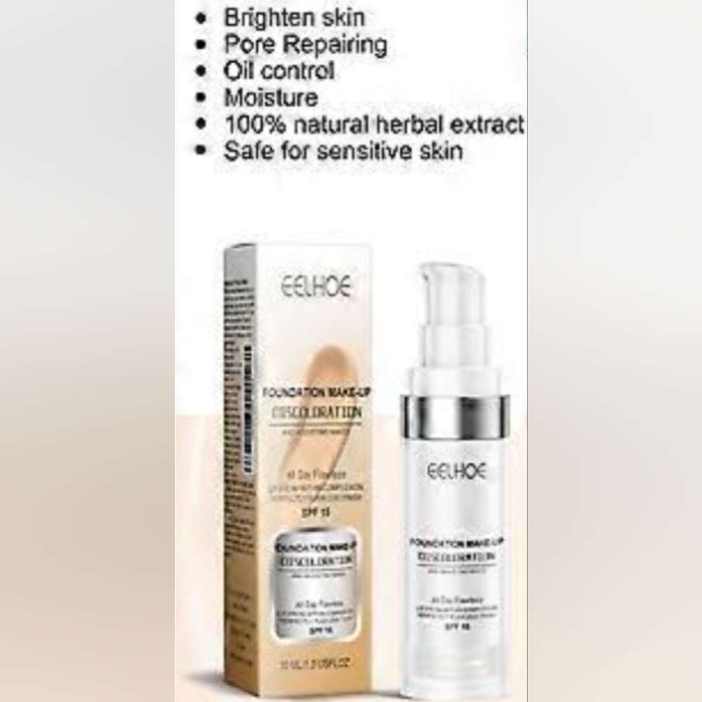 Eelhoe Foundation Makeup Concealer - Cream SPF 15 NEW